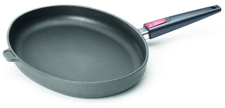 Cast Iron Non-Stick Fish Pan With Detachable Handle Oval 38X28 cm Titanium  Nowo 1538IL WOLL