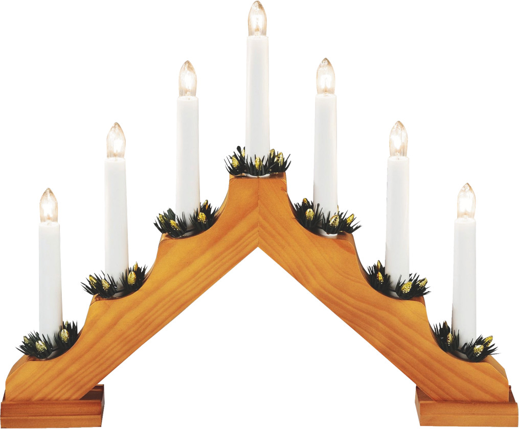 Konstsmide Candlestick Stained Oak (2262-130)