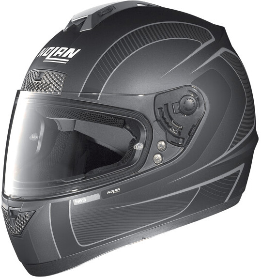 Nolan N63 Strain 63 noir/lavagris mat