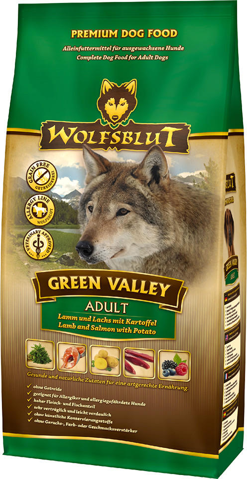 Wolfsblut Croquettes pour chien lamb and salmon 2kg Wolfsblut Croquettes pour chien lamb and salmon 2kg