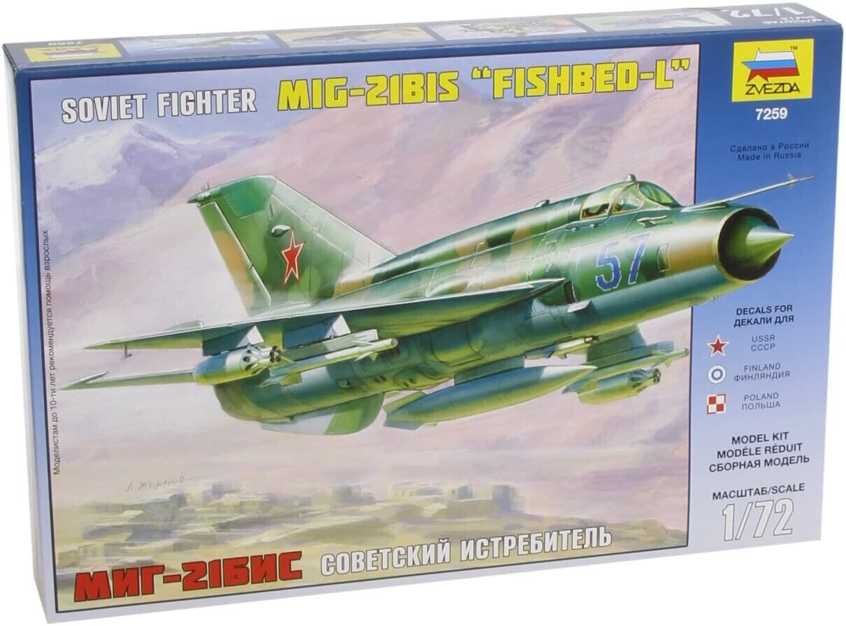 Zvezda MiG-21bis Fishbed-L (7259)