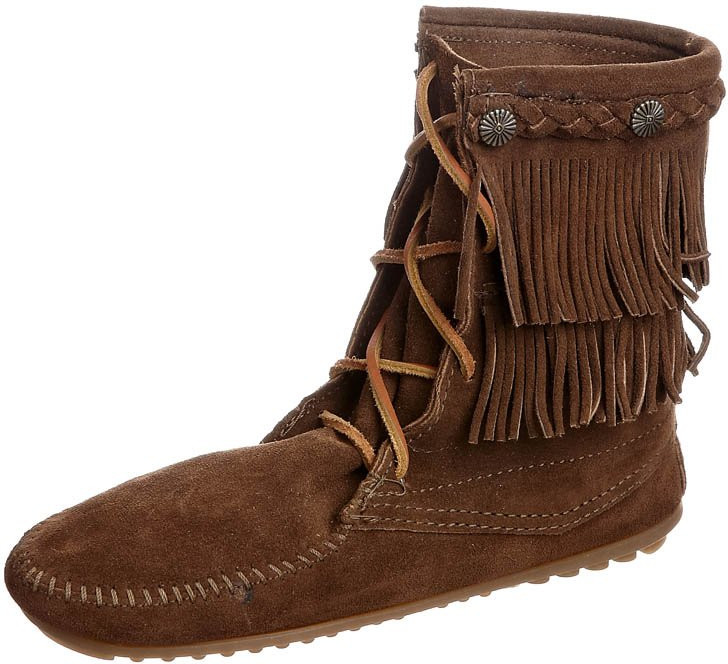 minnetonka double fringe boot