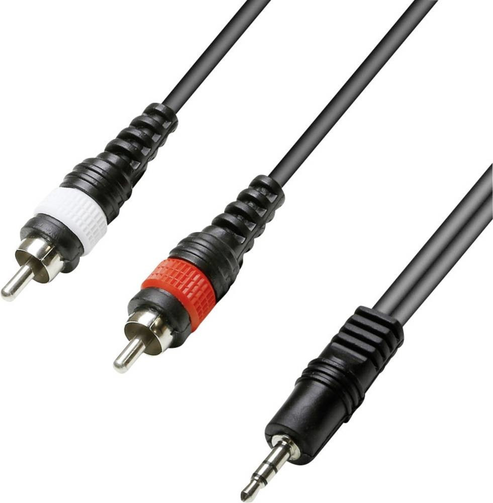 Paccs Câble adaptateur, Jack 3,5mm / 2x RCA me (3m)
