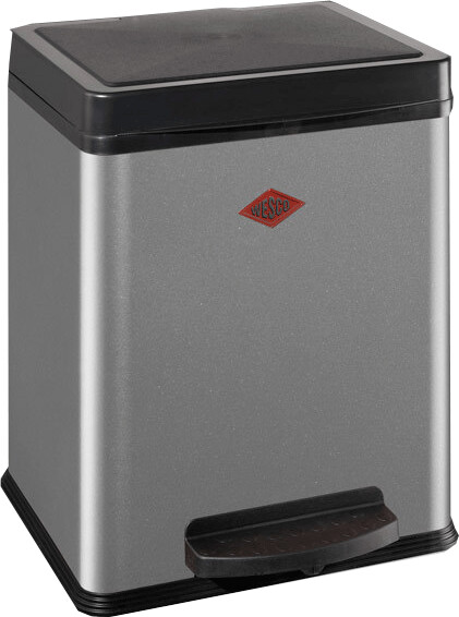 Wesco Poubelle 380 (2x10 L) argent