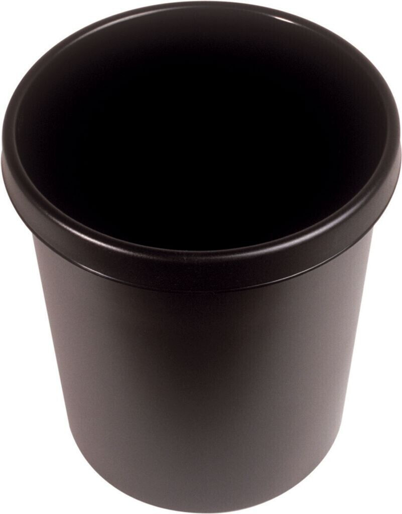 Helit Corbeille à papier 30 L noir (61061)