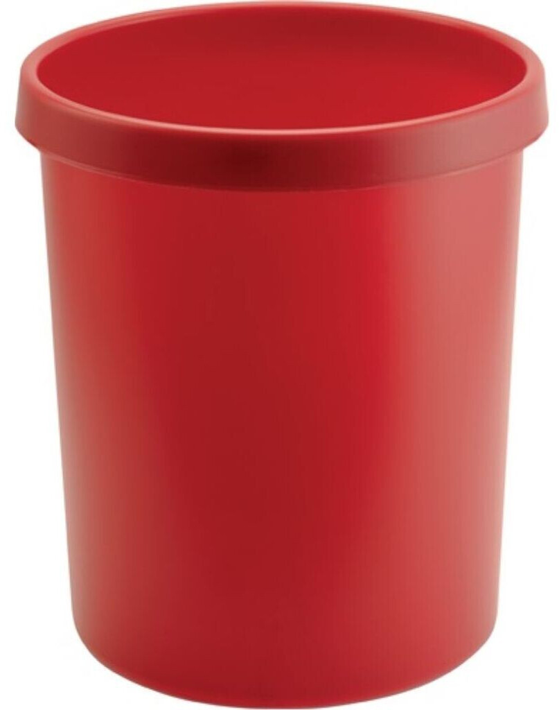 Helit Corbeille à papier 30 L rouge (61061)