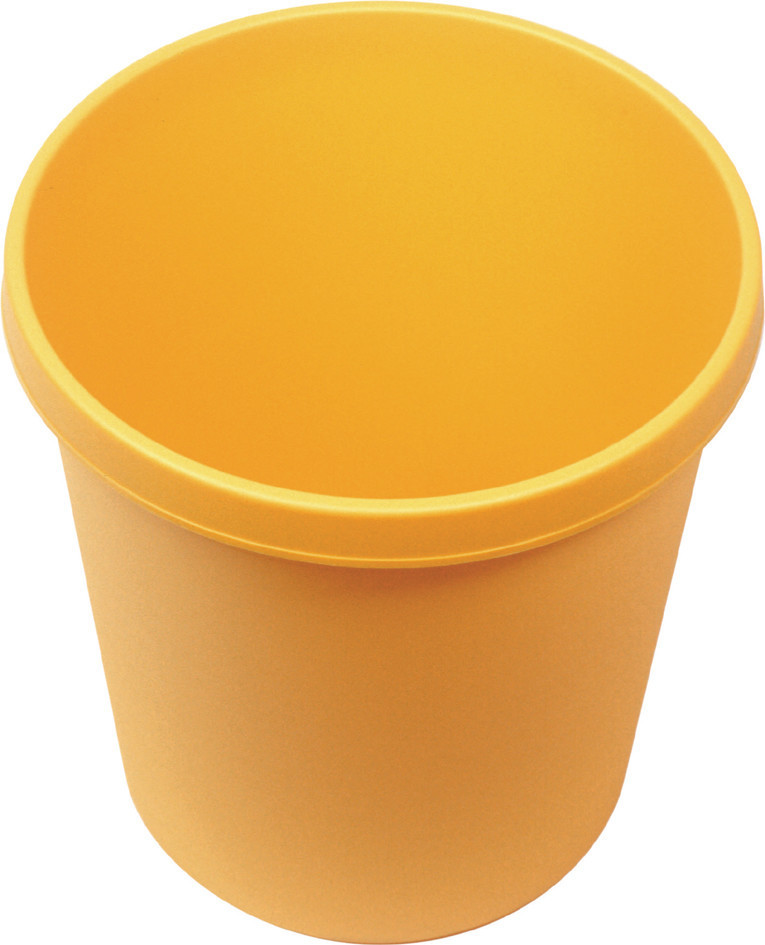 Helit Corbeille à papier 30 L jaune (61061)