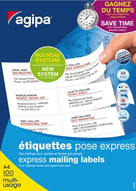 APLI �tiquettes multiusage 70 x 42,4 mm, blanches (101044)