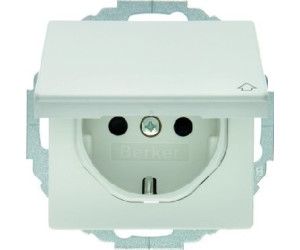 Berker frutto presa schuko con coperchio a cerniera q 3 1 bianco polare 4744 Berker frutto presa schuko con coperchio a cerniera q 3 1 bianco polare 4744