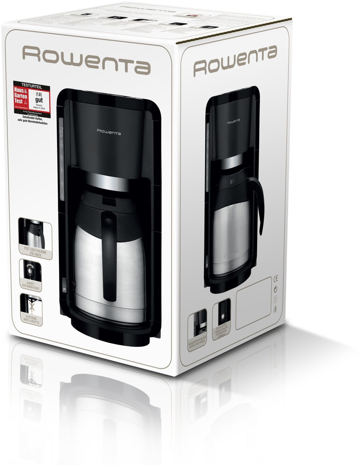Rowenta CT381810 Cafetière Isotherme Adagio - Pot Thermo Isolant Inox -  Maintient au Chaud pendant 4h - 10 à 15 Tasses : : Cuisine et  Maison