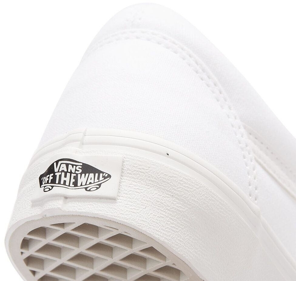 Vans old skool canvas trainers white mono cheap