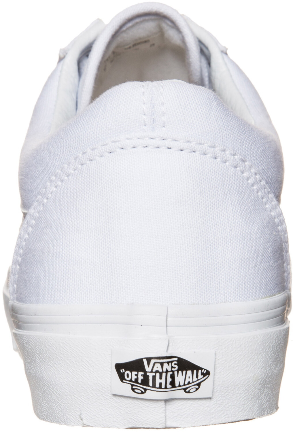 All white on sale low top vans