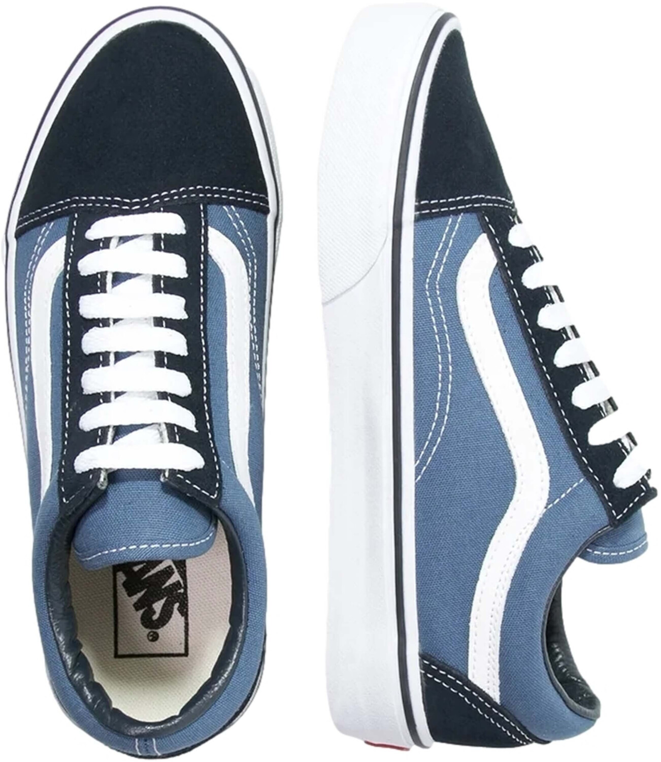 Vans old skool azul con negro store