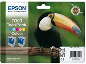 Epson T009 couleurs double pack