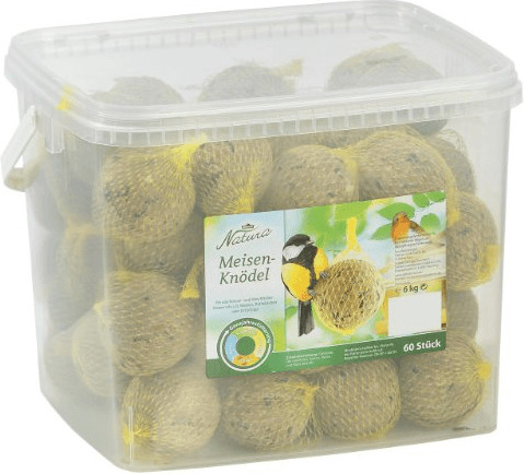 Dehner Natura Boules de graisse avec filet (60 pièces)