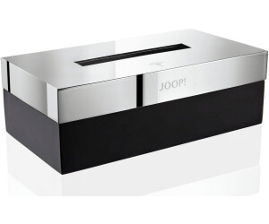 JOOP! BATHLINE Papiertuchbox rund Ø 13,3 cm – Höhe 13,3 cm - schwarz
