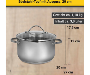 Krüger Topf mit Ausguss 20 cm ab 20,43 € | Preisvergleich bei