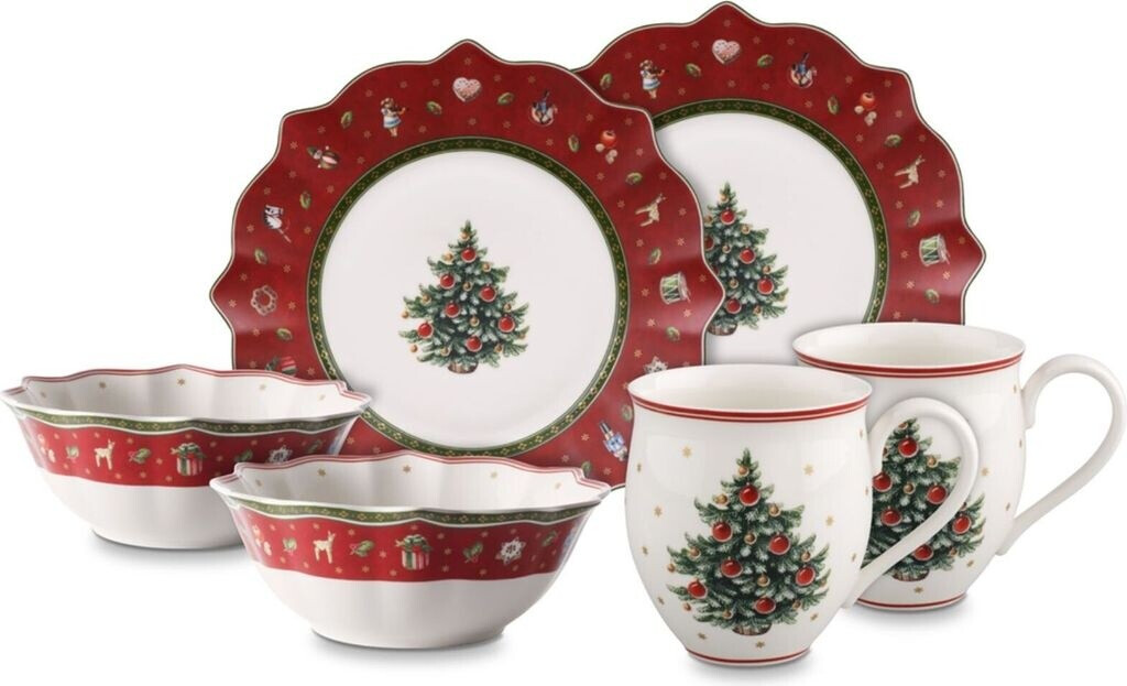 Villeroy & Boch Toy's Delight Breakfast for 2 (6-pcs.) Red