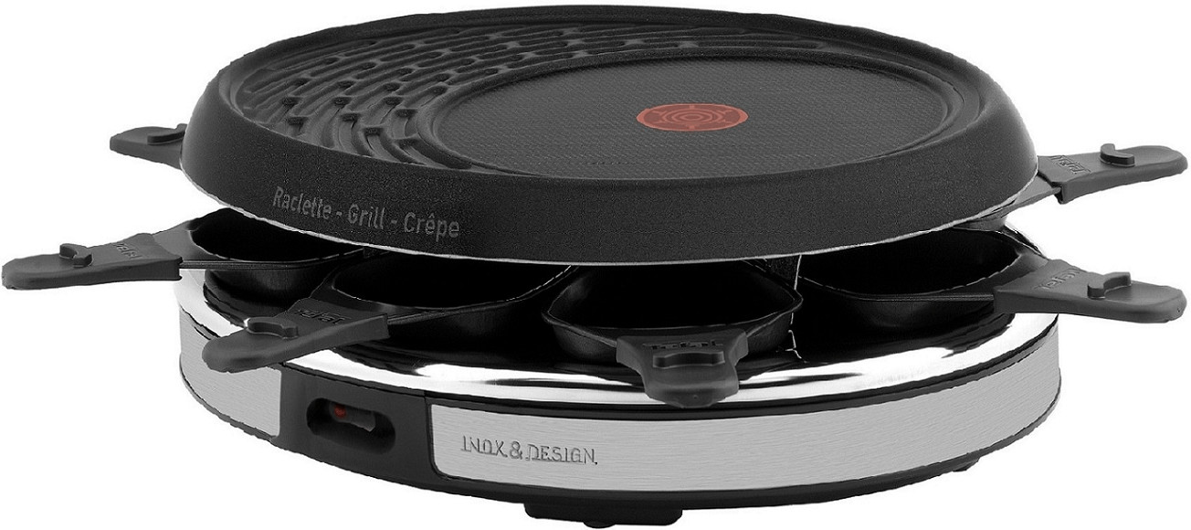 Tefal Raclette Grill crêpier Inox et Design