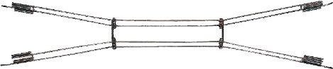 Märklin Élément de caténaire pour traversée 140,2 mm (70131)