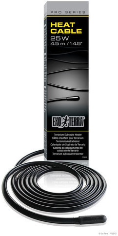 Exo Terra Câble chauffant pour terrarium 25 W 4,5 m (PT2012)