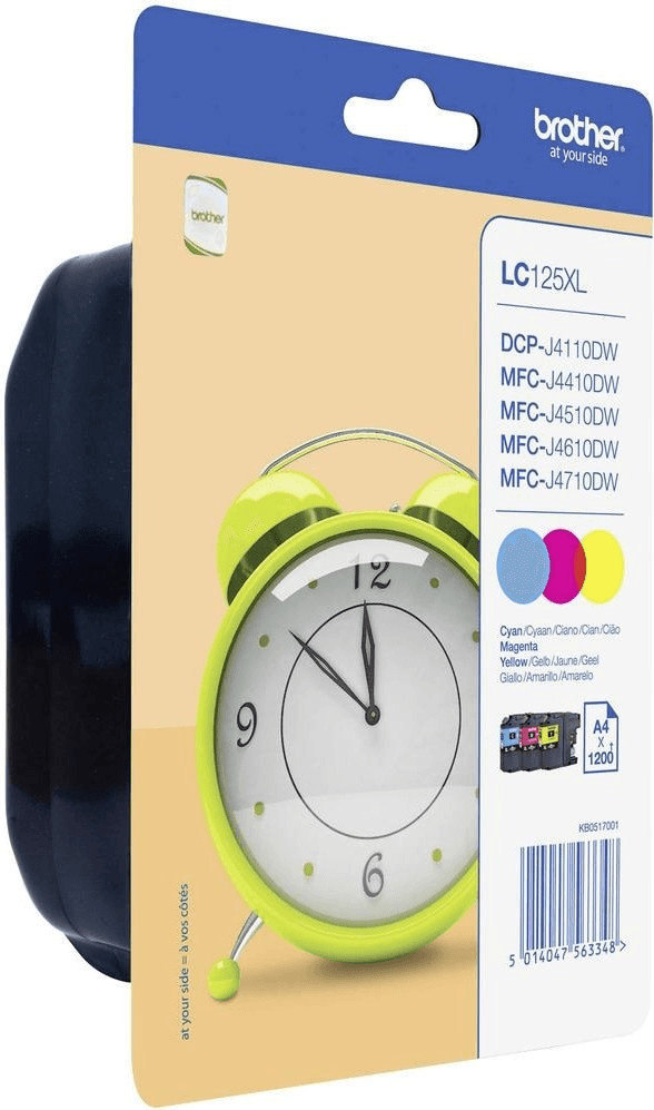 Brother LC-125XL Multipack couleurs (LC125XLRBWPDR)