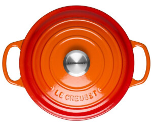 Cocotte en fonte Le Creuset orange volcanique ovale 33 cm - Colichef