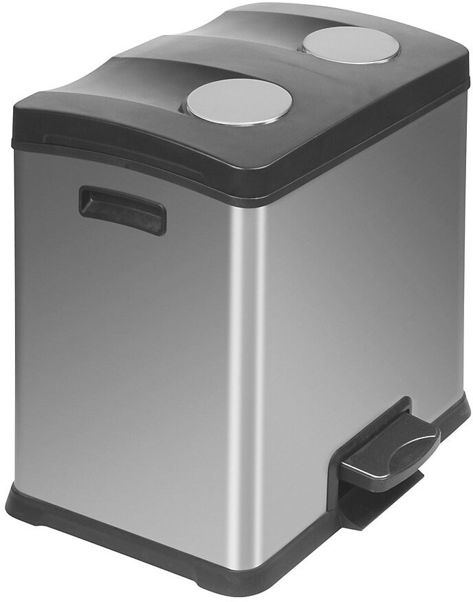 Vepa Bins Poubelle inox 2x12 L