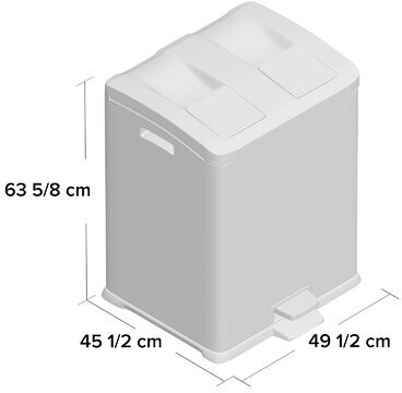 Vepa Bins Acier inoxydable (2 x 30 L)