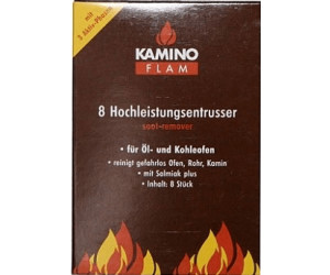 KaminoFlam Rußentferner zur Reinigung von Kamin & Kachelofen -  Hochleistungs Entrußer für den Kaminofen - Kaminreiniger Platten für Holz &  Kohle Ofen : : Baumarkt
