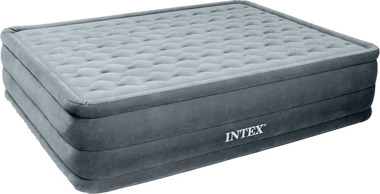 Intex Ultra Plush Queen Size Airbed with Built In Electric Pump