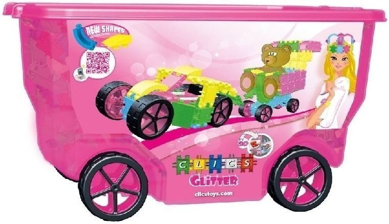 Clics Glitter Rollerbox 400 pièces