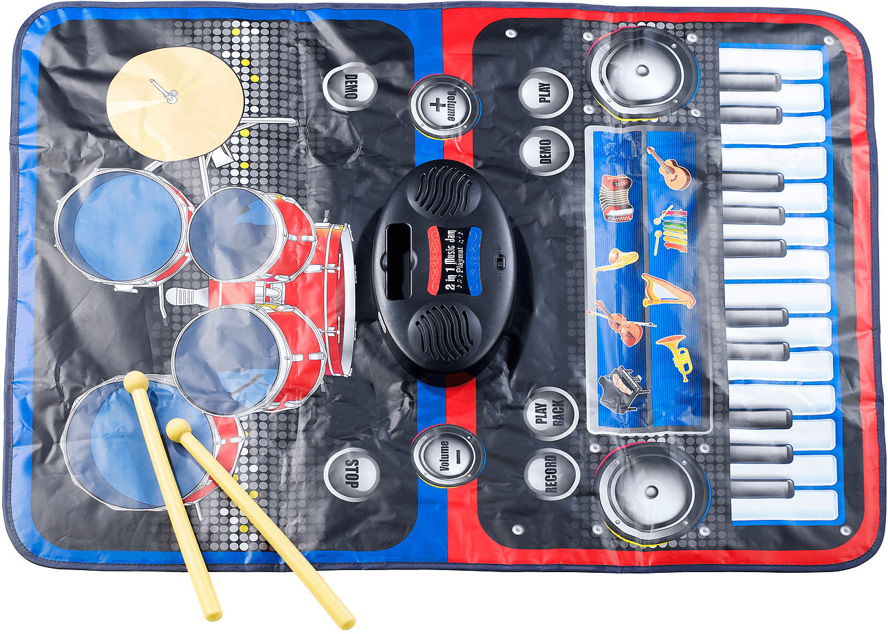 Playtastic Tapis instrumental tactile clavier/batterie