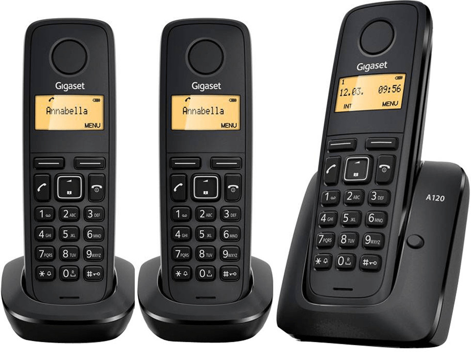 Gigaset A120 Trio noir