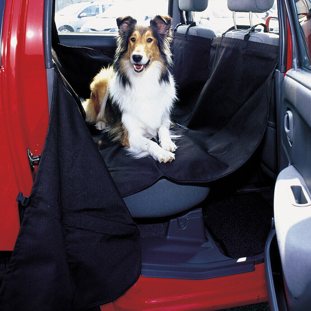 Fttouuy Hundesitz Auto - Rücksitz 58x50x37x58cm schwarz ab 29,99 €