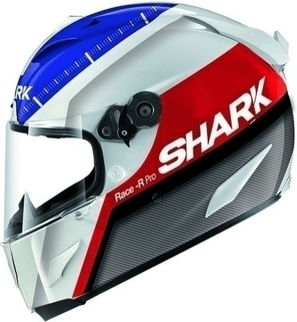 SHARK Race-R Pro Carbon Racing Divis blanc/bleu/rouge