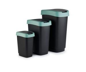 Cestino A Coperchio Oscillante Cestino Per Rifiuti A Coperchio - Foto 7