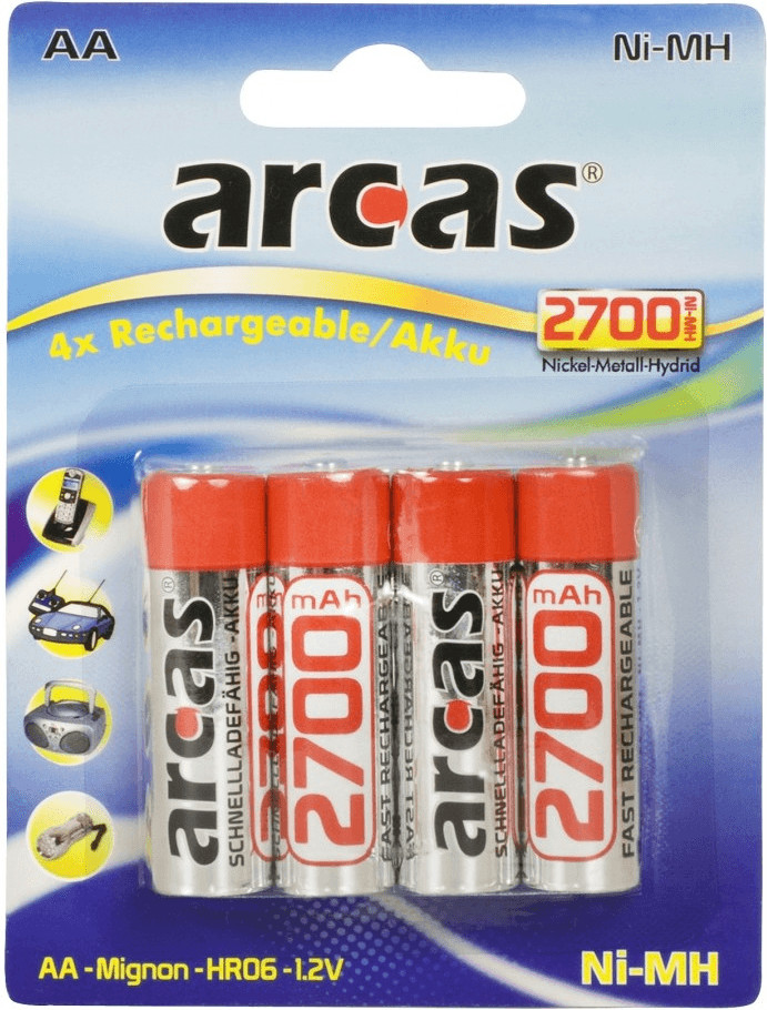 Arcas 4-20x Ni-MH HR6 Mignon AA 2700 1,2V