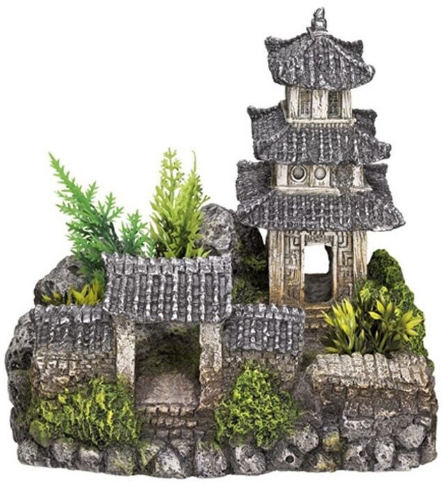 Nobby Aqua Ornaments "ASIATISCHER TEMPEL" mit Pflanzen