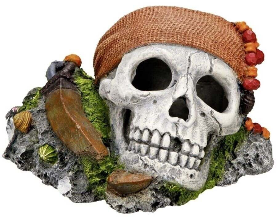 Nobby Aqua Ornaments Piraten Totenkopf (14,5 x 12,5 x 8,5 cm)