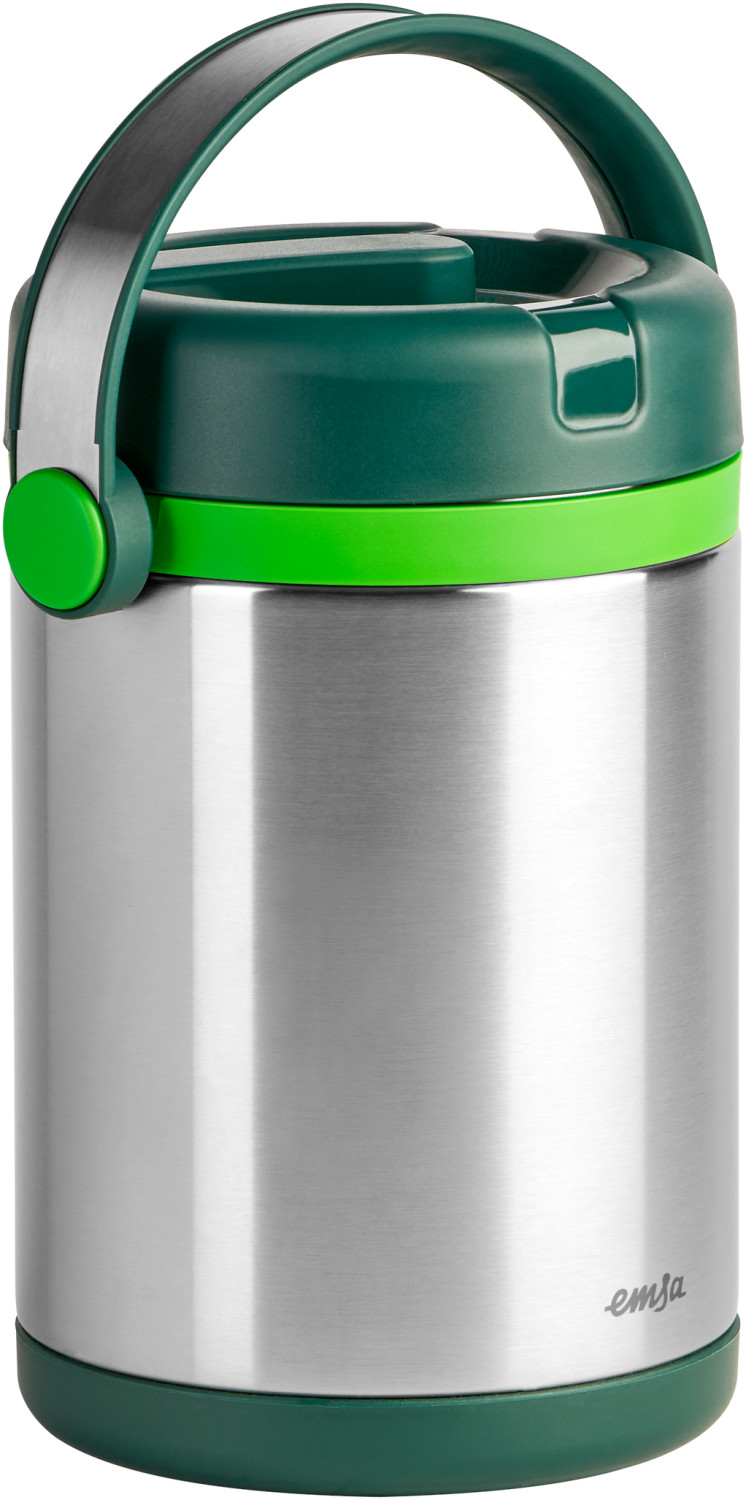 Emsa Boîte alimentaire Mobility 1,7 L acier/vert