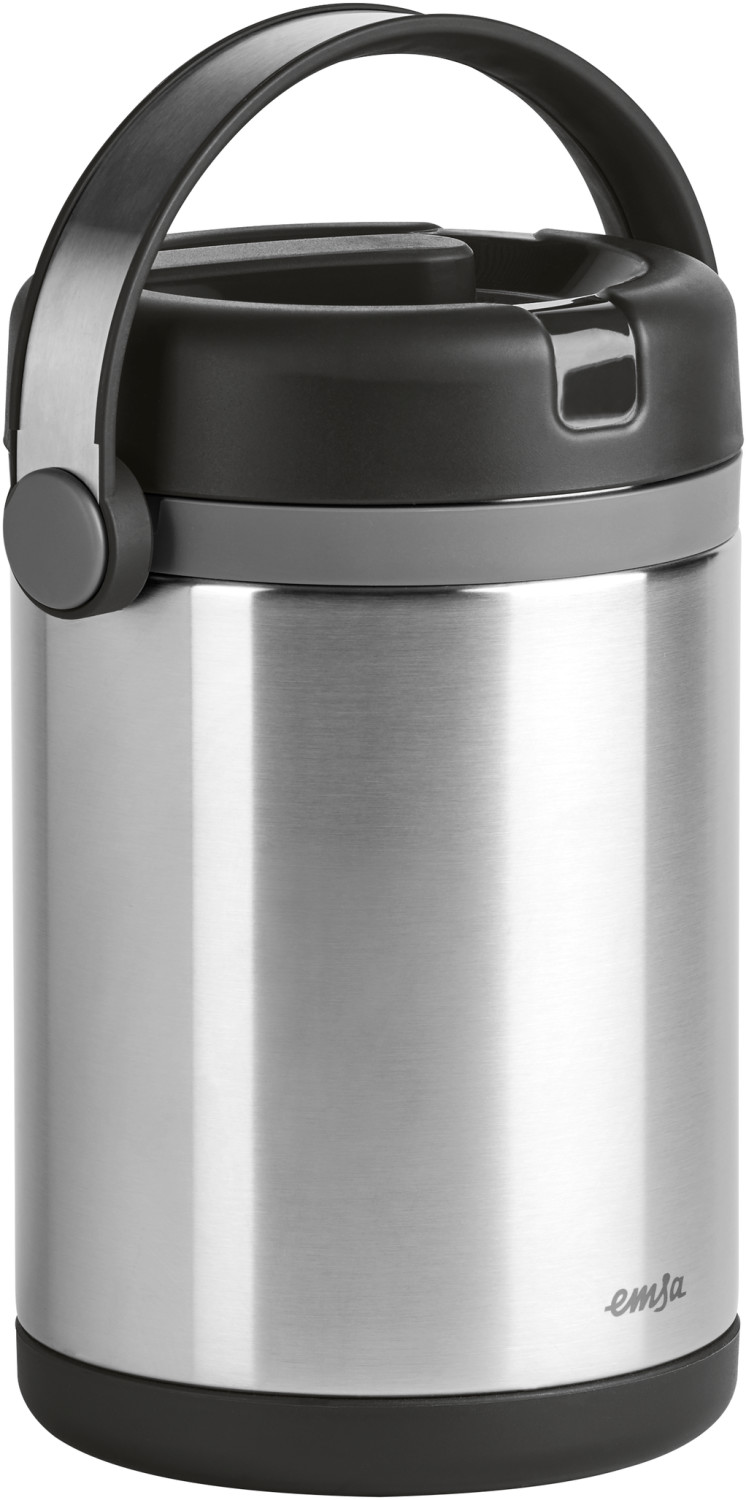 Emsa Boîte alimentaire Mobility 1,7 L acier/noir
