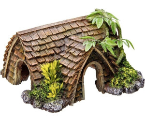 Nobby Aqua Ornaments "Häuschen" mit Pflanzen (15 x 14 x 8 cm)
