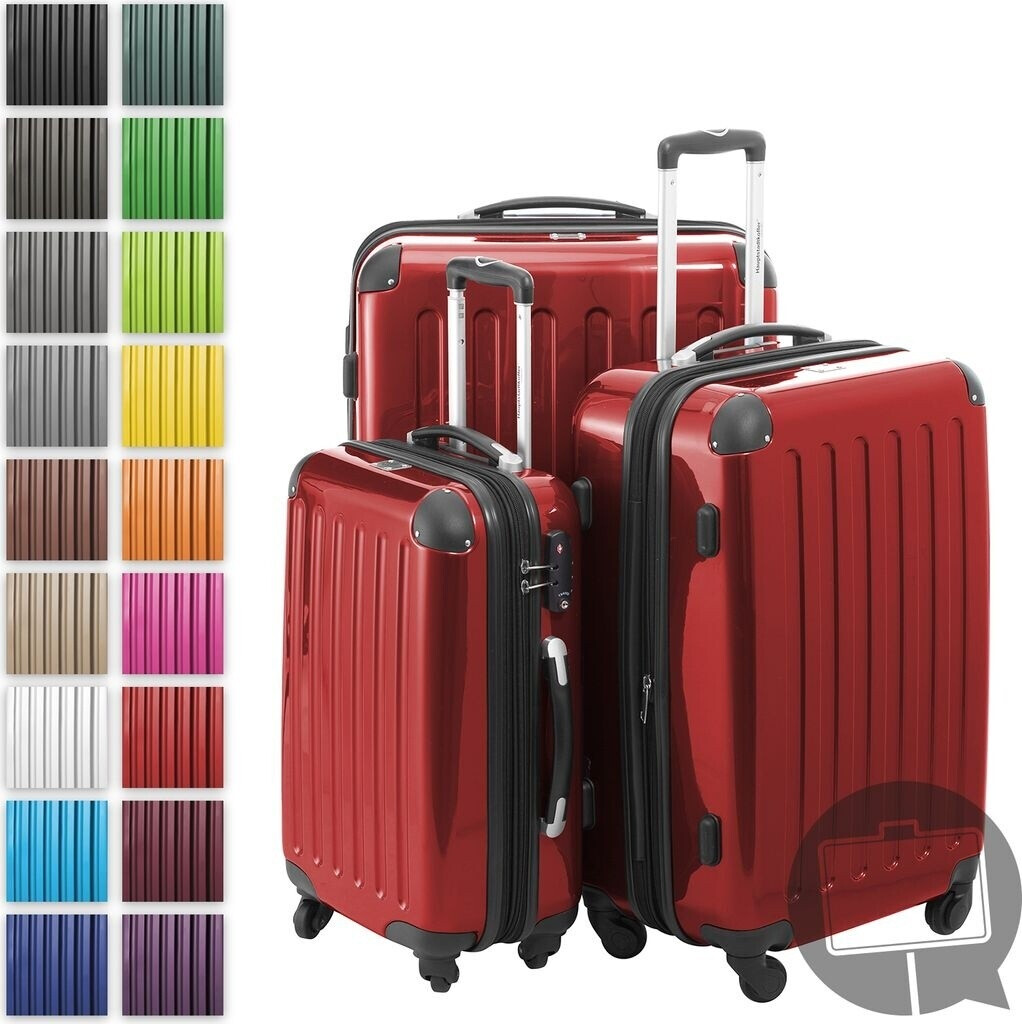 Hauptstadtkoffer Alex 4 Wheel Trolley-Set 55/65/75 cm red