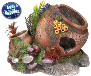 Nobby Aqua Ornaments "KRUG MIT MUSCHELN" mit Pflanzen (17,5 x 13,2 x 13 cm)