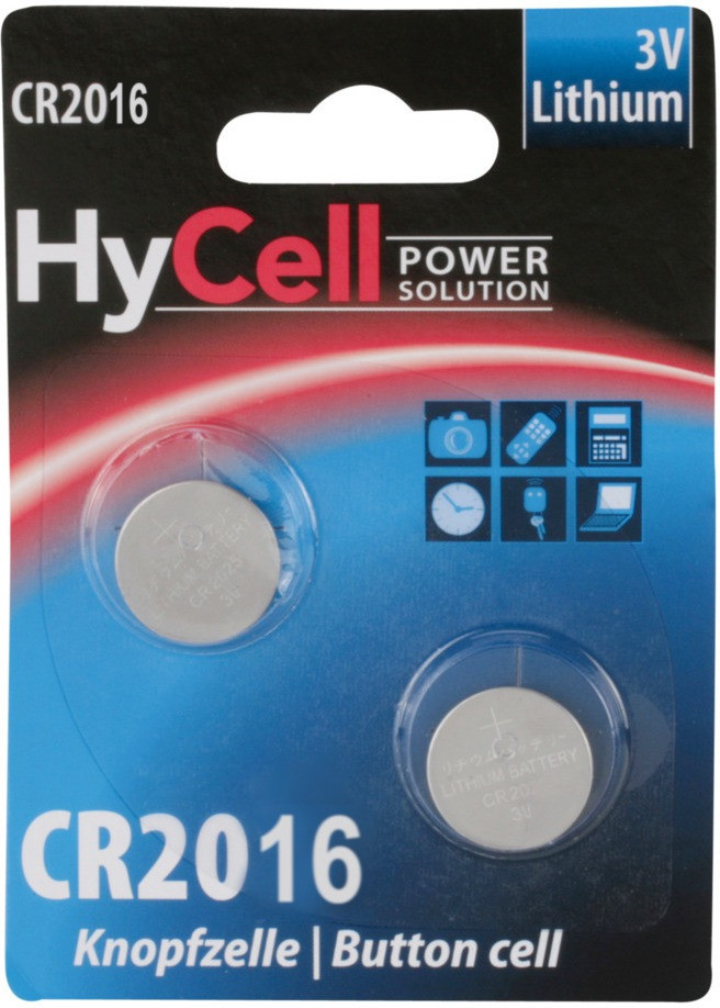 HyCell 2x CR 2016 Lithium 3V