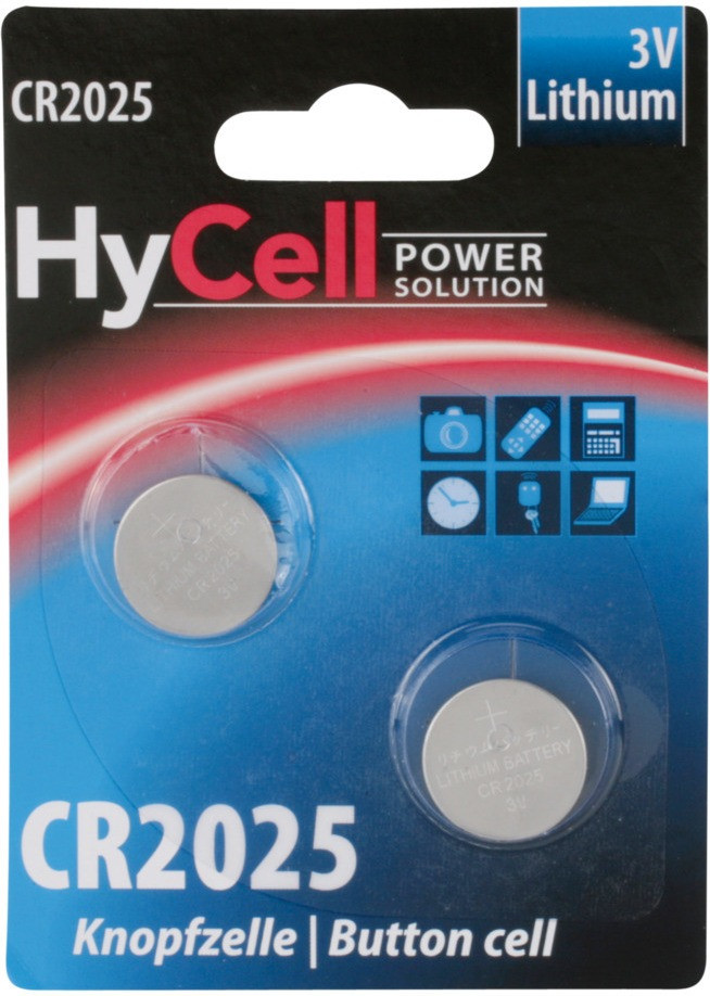 HyCell 2x Power Solution CR2025 Lithium 3V