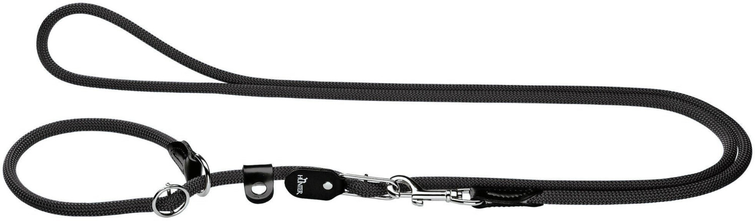 HUNTER Laisse lasso pour chien 8 mm x 170 cm noir HUNTER Laisse lasso pour chien 8 mm x 170 cm noir