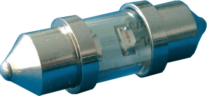 Eufab Navette à Leds 10 x 31 mm blanc