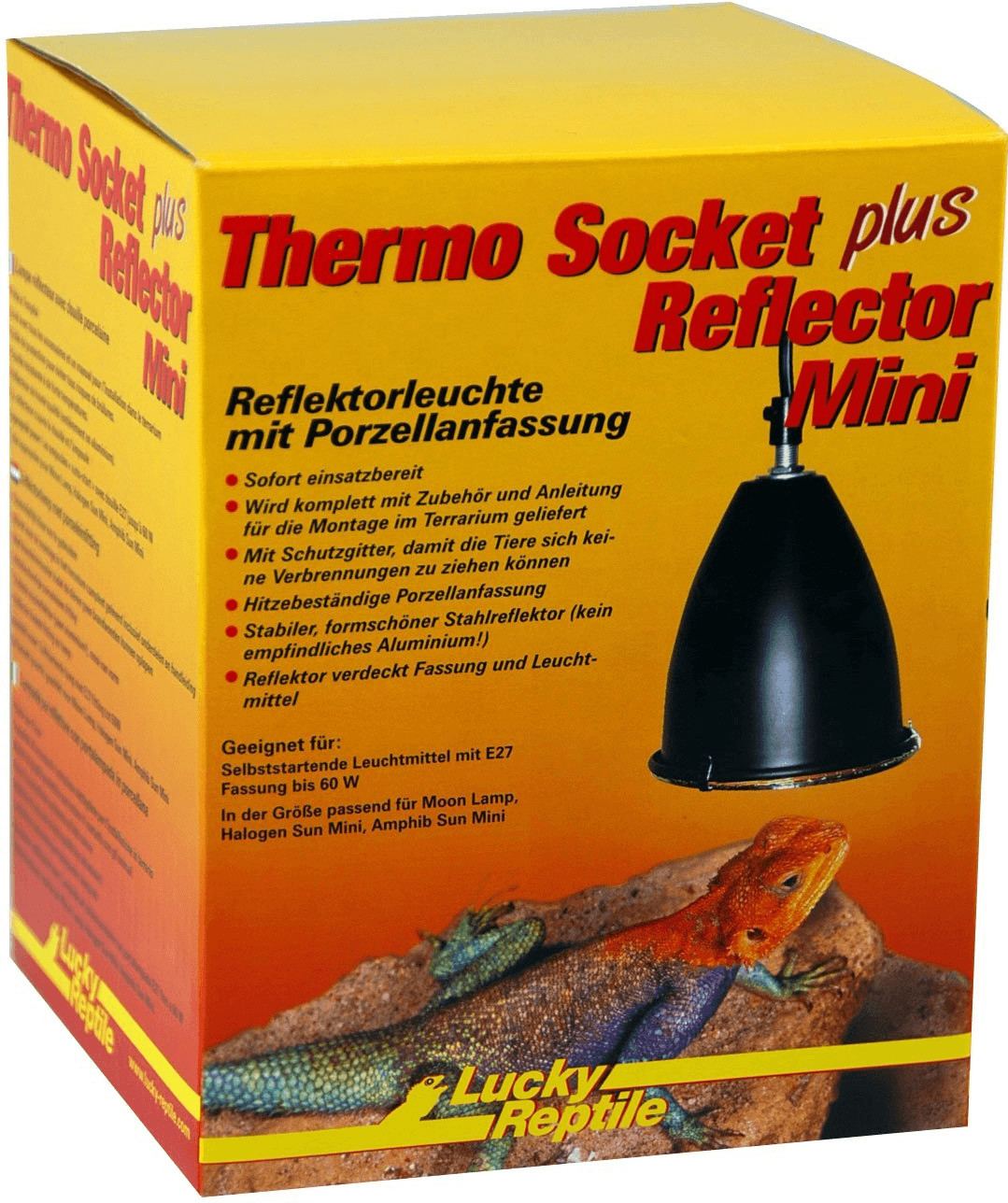 Lucky Reptile Thermo Socket plus Reflektor Mini noir